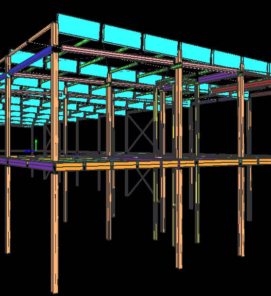 Modelagem estrutural metálica — vigas, pilares e sistema construtivo em aço